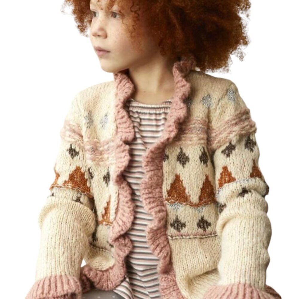 Matilda Jane Just Imagine Stephanie Open Front Knit Sweater Cardigan Size 4